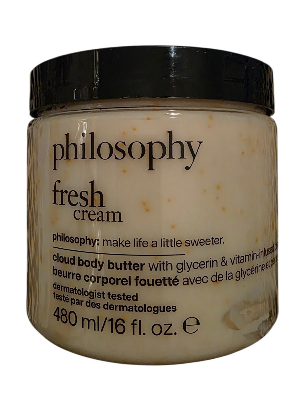 Philosophy Fresh Cream Cloud Body Butter - Black Lid, Cream Jar